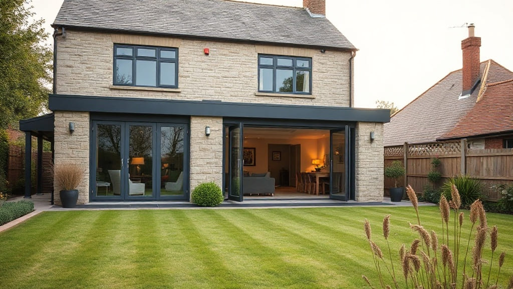 Finished two-storey home extension built by Blair Gourlay Joinery & Construction